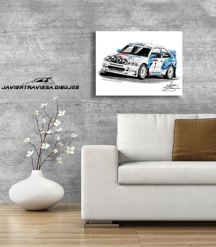 Poster FORD ESCORT COSWORTH WRC