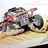 POSTER MINI JCW BUGGY CARLOS SAINZ DAKAR 2020