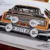 Dibujo Seat 124 Antonio Zanini