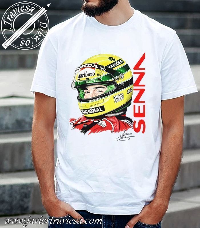 Camiseta F1 Niki Lauda, colección Pilotos Legendarios by Javier Traviesa