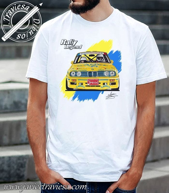 Camiseta estampada de automóvil de BMW M Motorsport para hombre