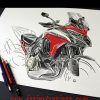 CAMISETA MOTO BLACK DUCATI MULTISTRADA - Imagen 3