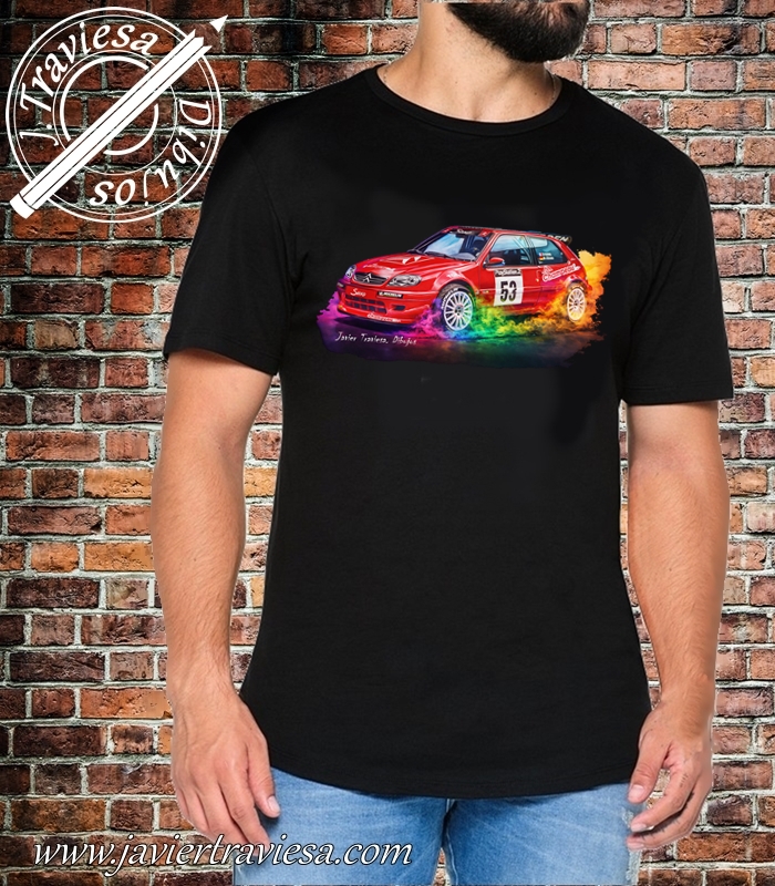 CAMISETA NEGRA CITROEN SAXO COLOURS 2026