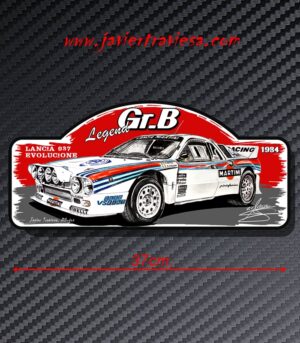 PLACA RALLY LANCIA 037