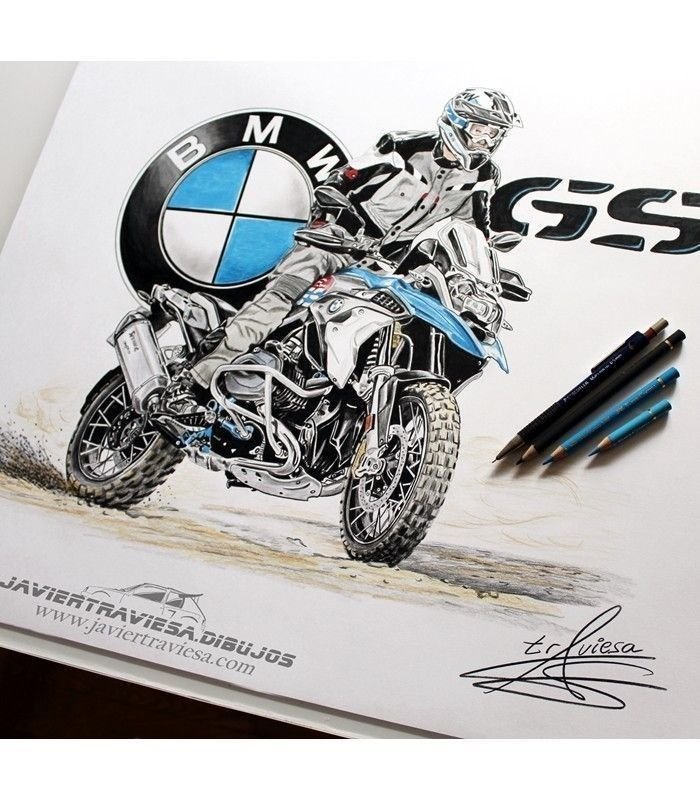 CAMISETA MOTO BMW R1250GS BLACK - Imagen 4