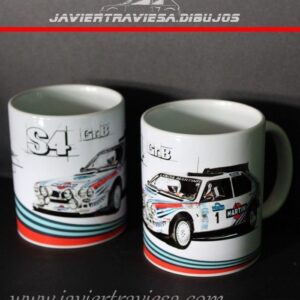 TAZA LANCIA DELTA S4 MARTINI RACING GRUPO B HENRRY TOIVONEN