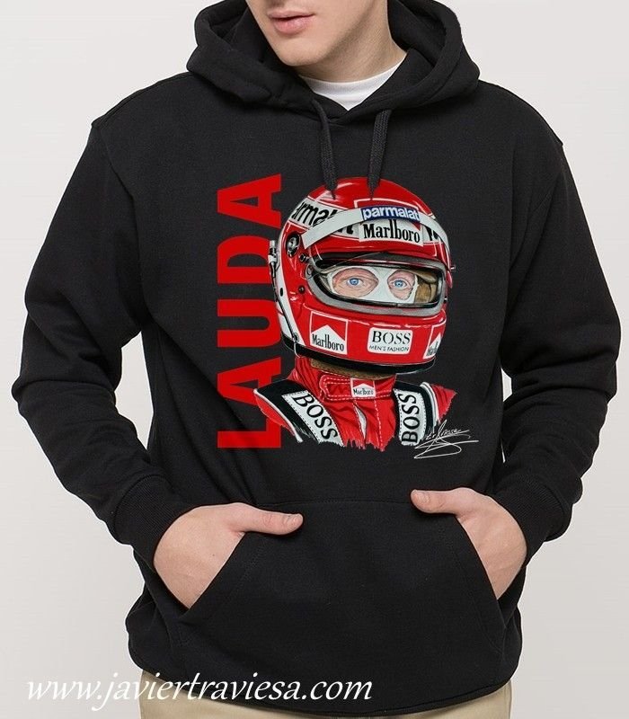 SUDADERA F1 PILOTOS LEGENDARIOS N. L. BLACK