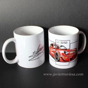 TAZA DIBUJO PORSCHE 911 RWB