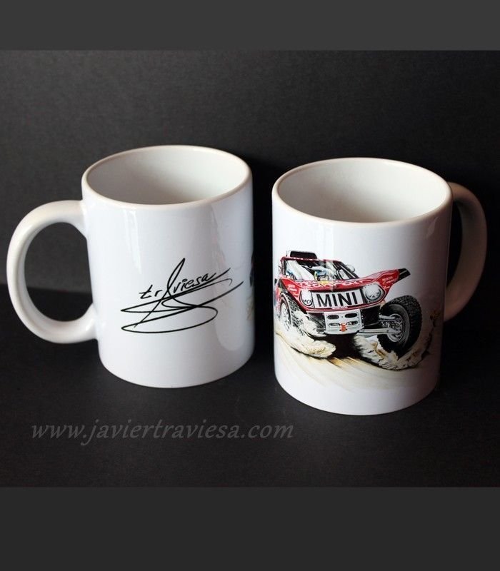 TAZA DIBUJO MINI JCW DAKAR 2020