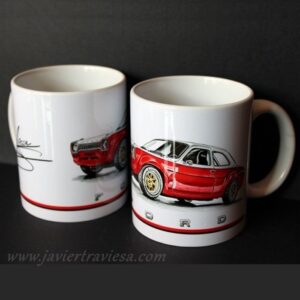TAZA DIBUJO FORD ESCORT MK1