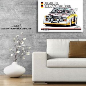 POSTER W. ROEHRL AUDI SPORTQUATTRO S1 E2