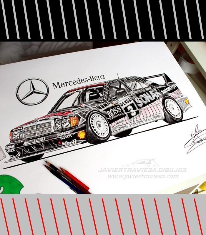 CAMISETA MERCEDES 190 DTM KLAUS LUDWIG - Imagen 7