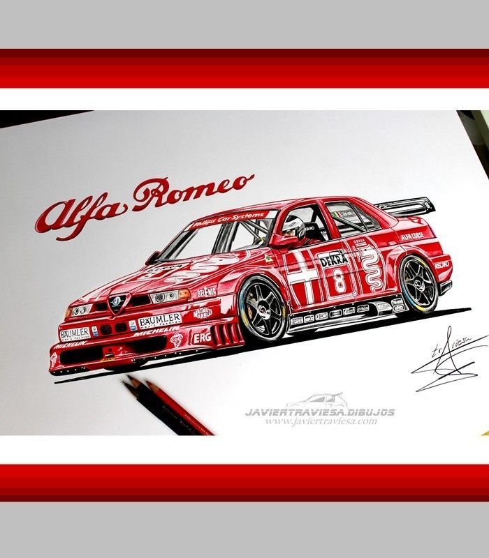CAMISETA ALFA ROMEO 155 DTM NICOLA LARINI - Imagen 7