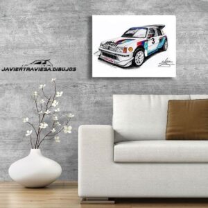 Poster PEUGEOT 205 TURBO 16 GRUPO B