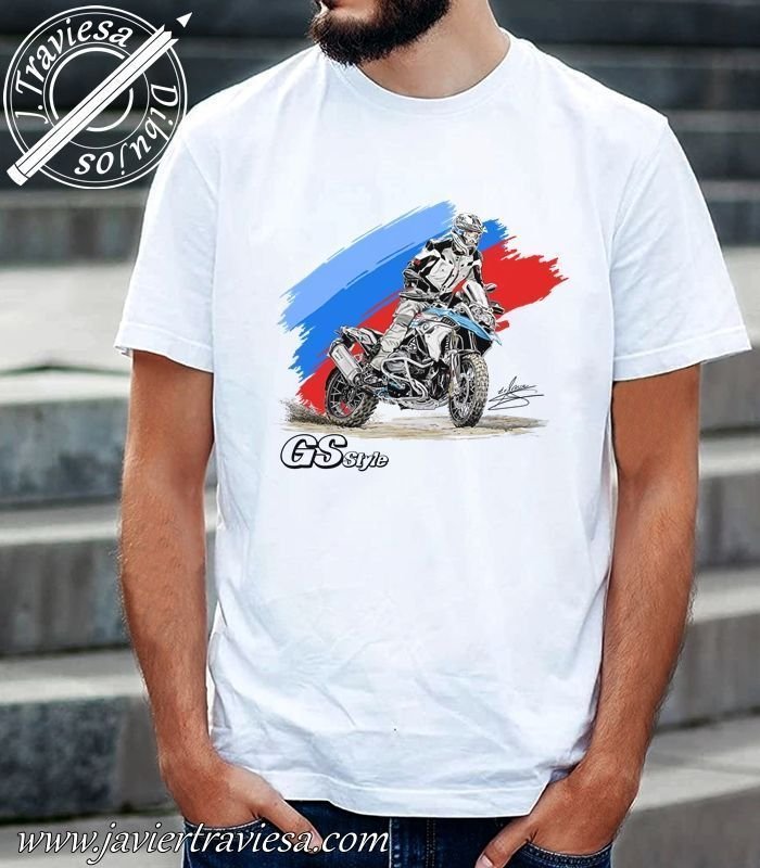 CAMISETA CON DIBUJO BMW R1250GS