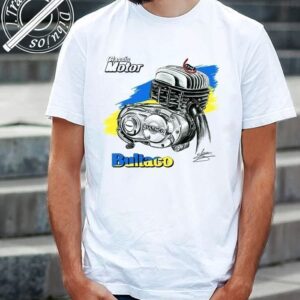 CAMISETA CON DIBUJO DE MOTOR BULTACO