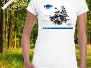 CAMISETA MUJER MOTO SUZUKI VSTROM