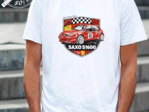 CAMISETA CON EL DIBUJO DEL CITROEN SAXO KIT CAR S1600