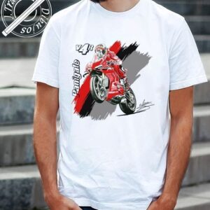 CAMISETA CON DIBUJO DE DUCATI PANIGALE V4R