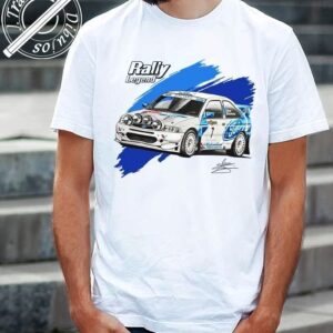 CAMISETA CON DIBUJO DEL FORD ESCORT COSWORTH WRC