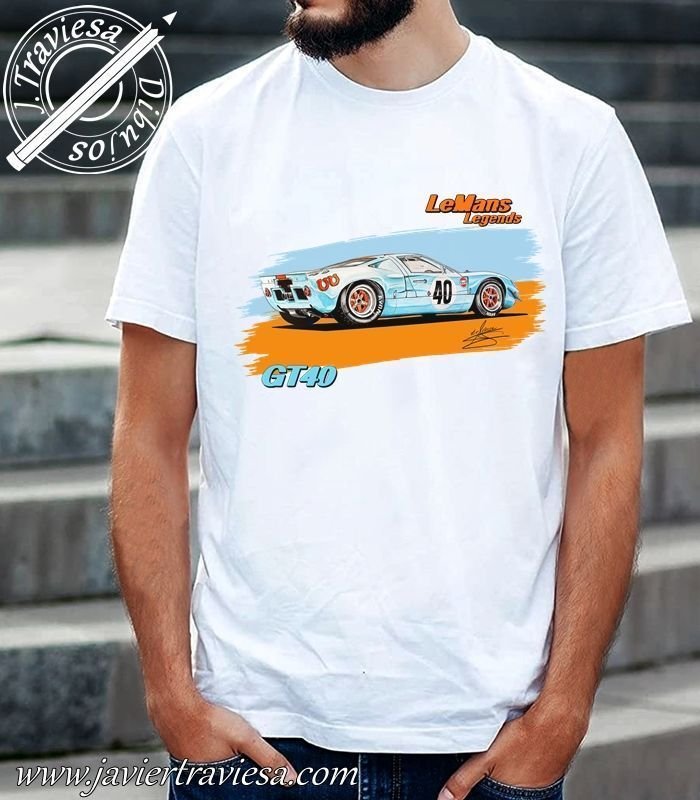 Camiseta Unisex FORD GT40 GULF Le Mans