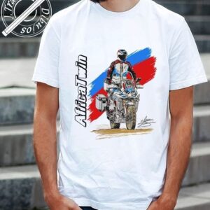 CAMISETA CON DIBUJO DE HONDA CRF1000L AFRICA TWIN