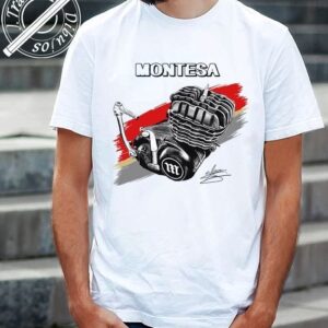CAMISETA CON DIBUJO DE MOTOR MONTESA