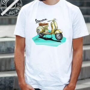 CAMISETA DIBUJO VESPA CLASICA