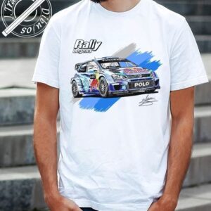 CAMISETA CON EL DIBUJO DEL VOLKSWAGEN POLO WRC