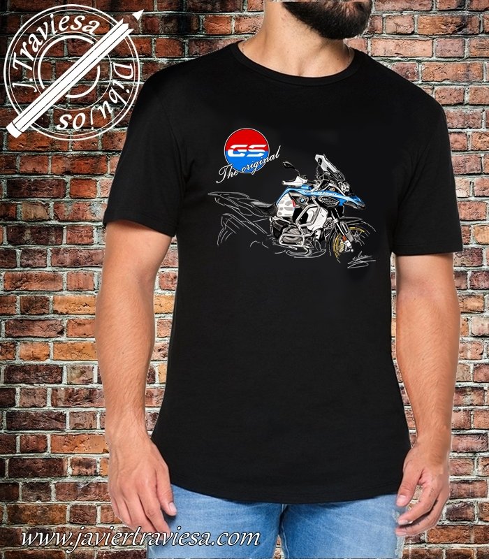 CAMISETA MOTO BLACK BMW R1250GS THE ORIGINAL