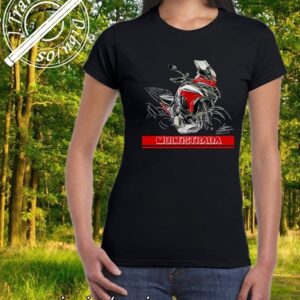 CAMISETA NEGRA MUJER DUCATI MULTISTRADA