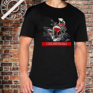 CAMISETA MOTO BLACK DUCATI MULTISTRADA