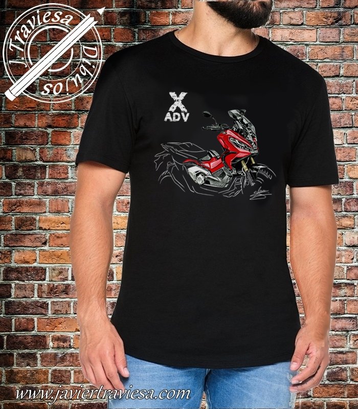 CAMISETA MOTO BLACK HONDA XADV
