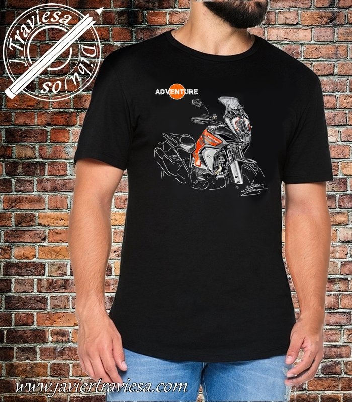 CAMISETA MOTO BLACK KTM ADVENTURE