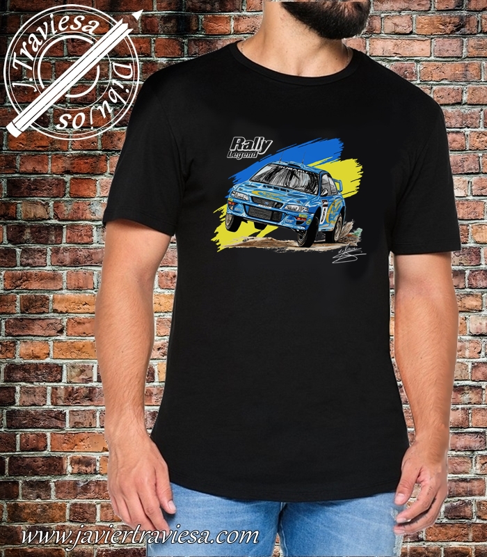 CAMISETA CON EL DIBUJO DEL SUBARU IMPREZA WRC - Imagen 3