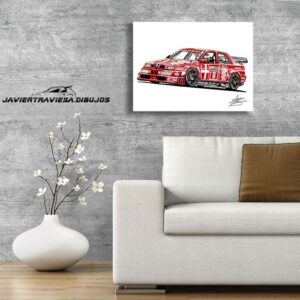 POSTER ALFA ROMEO 155 DTM NICOLA LARINI