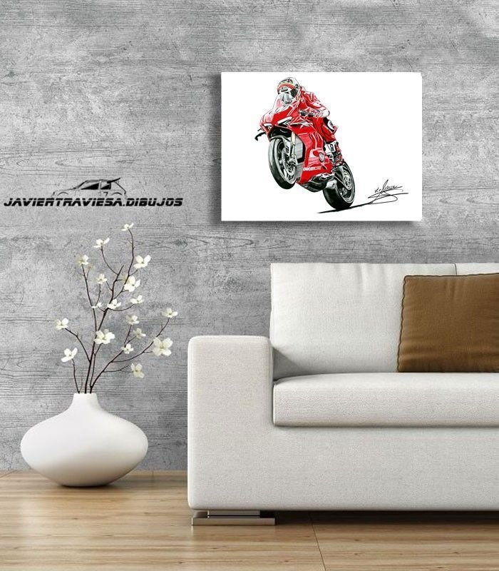 POSTER DUCATI PANIGALE V4R MICHELE PIRRO