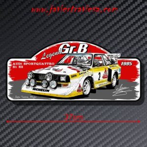 PLACA RALLY AUDI SPORTQUATTRO S1 E2