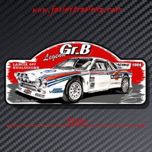 PLACA RALLY LANCIA 037