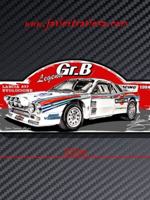 PLACA RALLY LANCIA 037