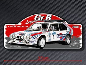 PLACA RALLY LANCIA DELTA S4