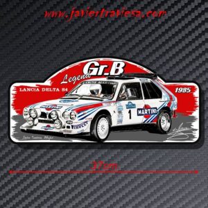 PLACA RALLY LANCIA DELTA S4