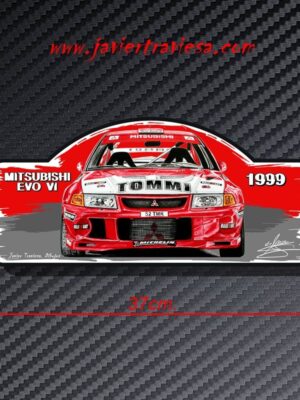 PLACA RALLY MITSUBISHI EVO VI