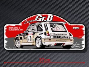 PLACA RALLY R5 MAXITURBO GRUPO B