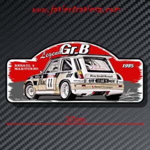 PLACA RALLY R5 MAXITURBO GRUPO B