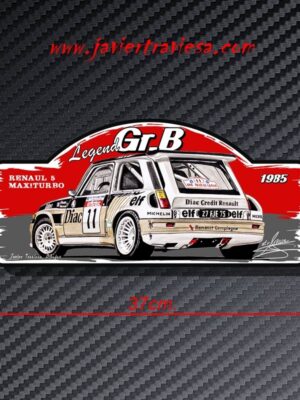 PLACA RALLY R5 MAXITURBO GRUPO B