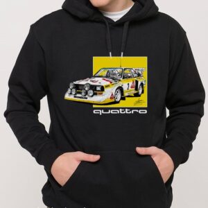 SUDADERA AUDI SPORTQUATTRO S1 E2 BLACK