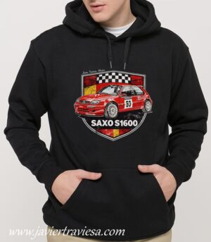 Sudadera negra Citroen Saxo S1600 kit car