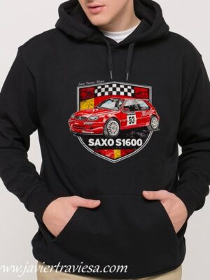 SUDADERA NEGRA CITROEN SAXO S1600 KIT CAR