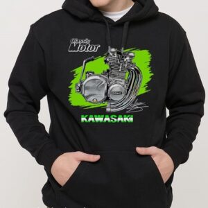 SUDADERA MOTO KAWASAKI BLACK